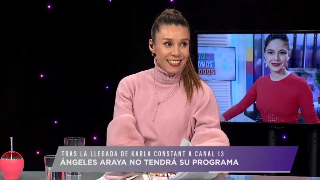 Se enteró por la prensa: Ángeles Araya pierde programa tras arribo de nueva animadora a Canal 13